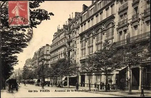 Ak Paris XI., Avenue de la République
