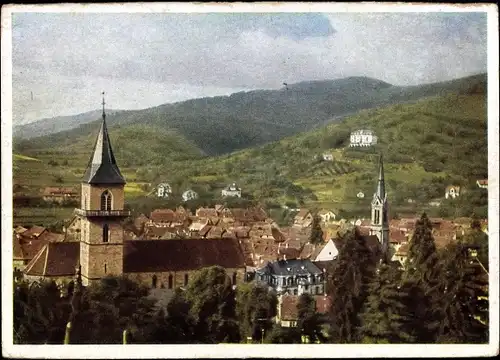 Ak Ribeauvillé Rappoltsweiler Elsass Haut Rhin, Totalansicht
