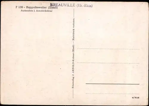 Ak Ribeauvillé Rappoltsweiler Elsass Haut Rhin, Totalansicht