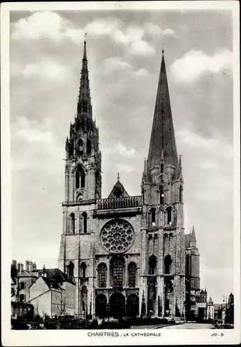 Ak Chartres Eure et Loir, La Cathedrale