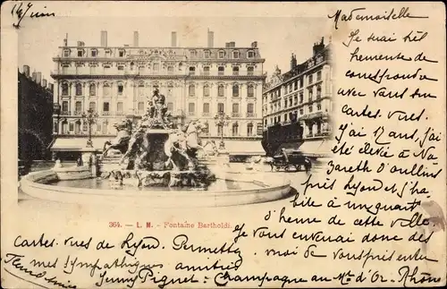 Ak Toulouse Haute Garonne, Fontaine Bartholdi