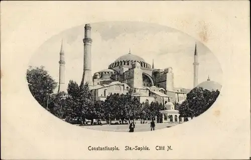 Passepartout Ak Konstantinopel Istanbul Türkiye, St. Sophien-Moschee