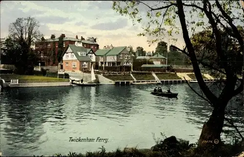 Ak Twickenham London England, Fähre