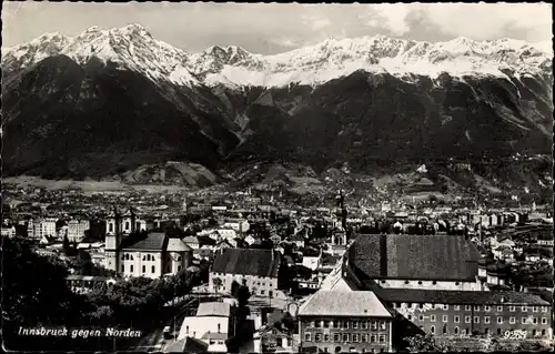 Ak Innsbruck in Tirol, Gesamtansicht, Nordkette