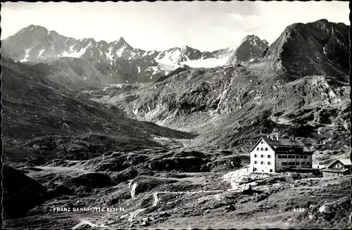 Ak Neustift im Stubaital in Tirol, Franz-Senn-Hütte