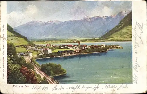 Ak Zell am See in Salzburg, Panorama