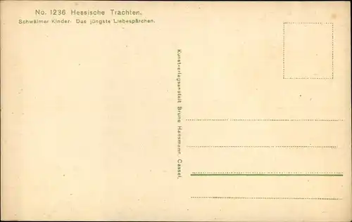 Ak Kinder in hessischen Trachten, Schwalm