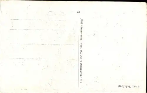 Ak Komponist Franz Schubert, Portrait