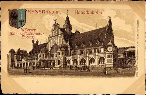 Litho Essen im Ruhrgebiet, Hauptbahnhof