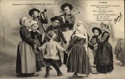 Ak-Lieder von Theodore Botrel, Les petits sabots