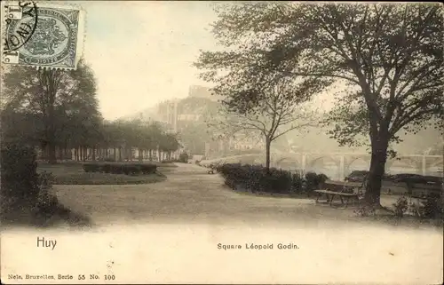 Ak Huy Wallonie Lüttich, Platz Leopold-Godin