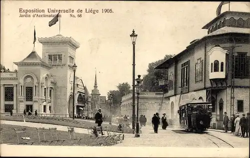 Ak Liège Lüttich Wallonien, Welt- und Internationale Ausstellung 1905, Jardin d’Acclimatation