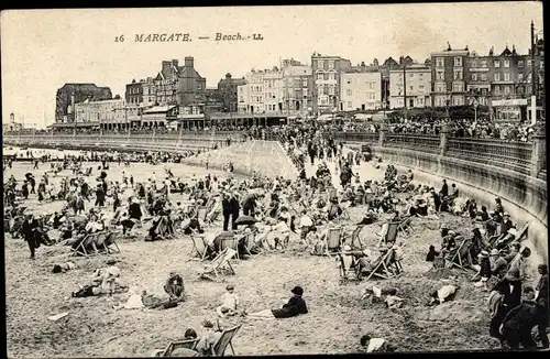 Ak Margate Kent England, Strand