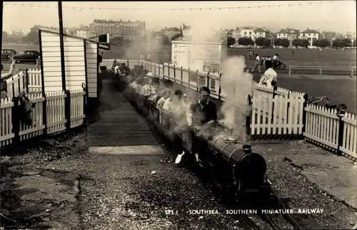 Ak Southsea Portsmouth Südostengland, Southern Miniature Railway