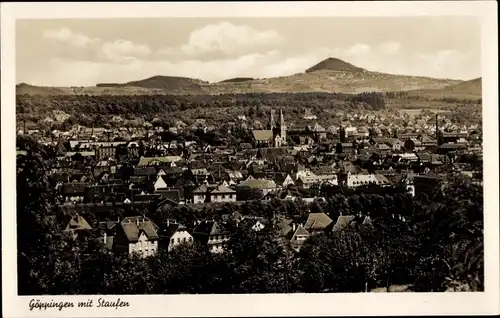 Ak Göppingen in Württemberg, Panorama mit Staufen