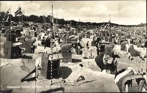 Ak Ostseebad Göhren auf Rügen, Am Strand