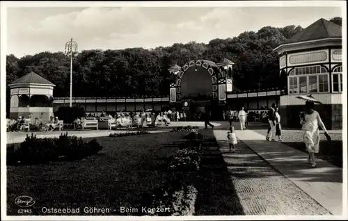 Ak Ostseebad Göhren auf Rügen, Beim Konzert