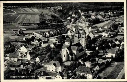 Ak Bad Klosterlausnitz Thüringen, Fliegeraufnahme, Klosterkirche