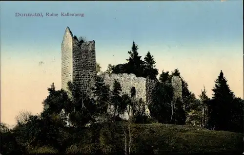 Ak Buchheim in Baden, Burgruine Kallenberg, Donautal