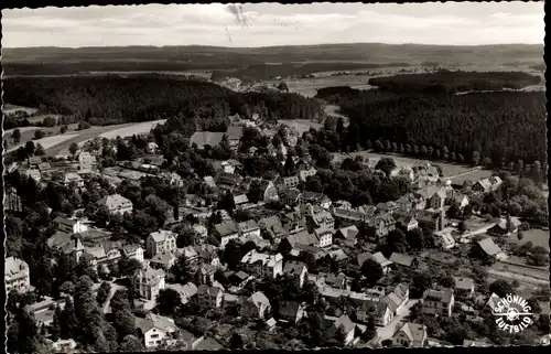 Ak Königsfeld im Schwarzwald Baden, Ortsansicht, Fliegeraufnahme