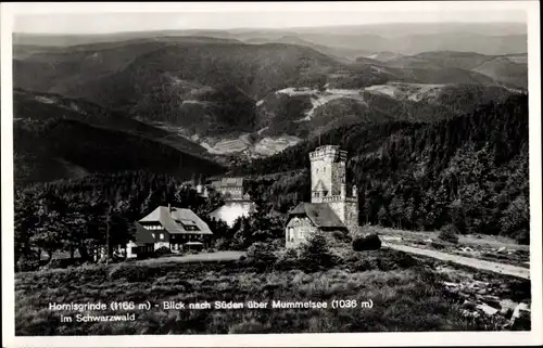 Ak Seebach in Baden Schwarzwald, Hornisgrinde, Blick nach Süden über Mummelsee