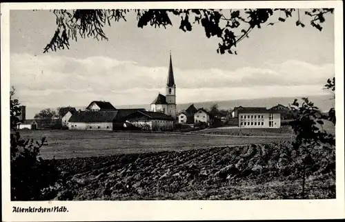 Ak Altenkirchen Frontenhausen in Niederbayern, Kirche, Panorama