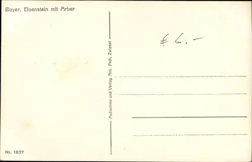 Ak Bayerisch Eisenstein in Niederbayern, Großer Arber