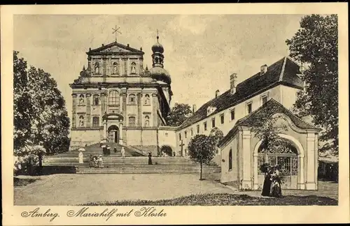 Ak Amberg in der Oberpfalz Bayern, Mariahilf, Kloster