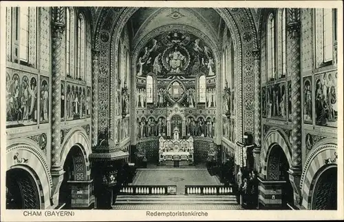 Ak Cham in der Oberpfalz, Redemptoristenkirche, Altar