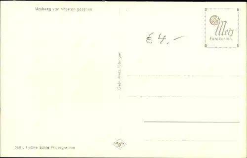 Ak Ursberg in Schwaben, Gesamtansicht, Turm