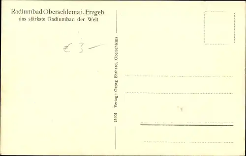 Ak Oberschlema Bad Schlema im Erzgebirge, Radiumbad, Kurhaus