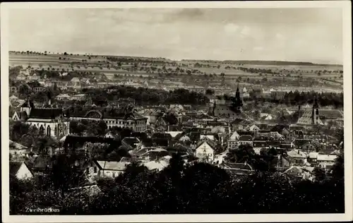 Ak Zweibrücken in Rheinland Pfalz, Panorama