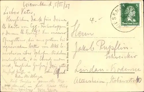 Ak Wiesentheid in Unterfranken, Schloss