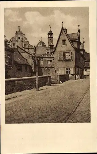 Ak Marktbreit am Main, Mittagsstunde, Bachgasse