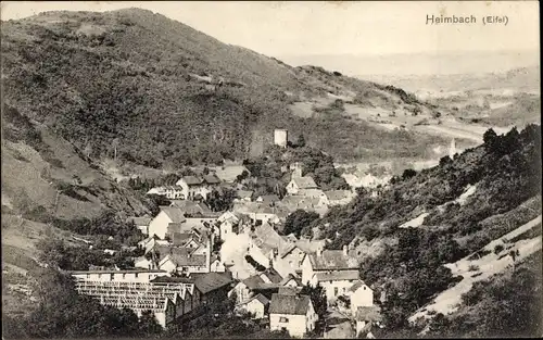 Ak Heimbach in der Eifel, Ortspanorama