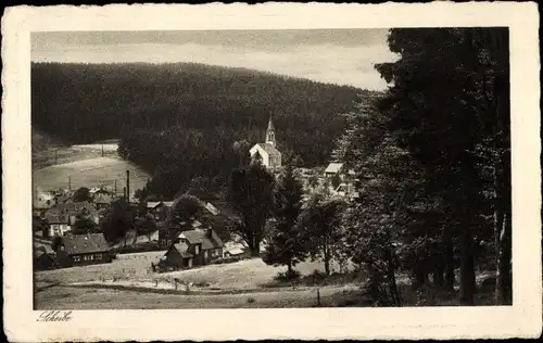 Ak Scheibe Alsbach Neuhaus am Rennweg Thüringen, Ortsansicht