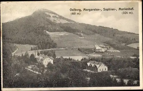 Ak Königswinter am Rhein, Oelberg, Margaretenhöhe, Sophienhöhe, Marienhof