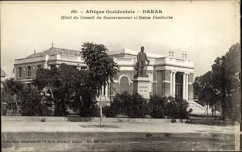 Ak Senegal, Government Council Hotel und Faidherbe-Statue