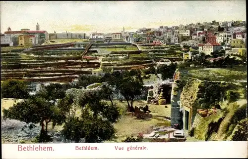 Ak Bethlehem Palästina, Gesamtansicht