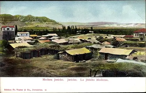 Ak Jericho Palästina, Stadtansicht