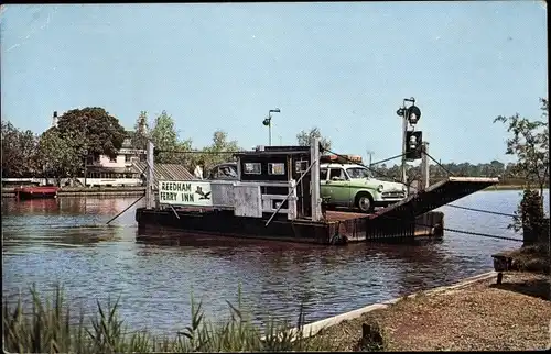 Ak Norfolk England, Reedham Ferry, Fluss Yare