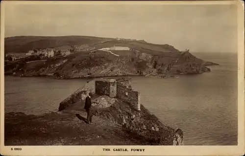 Ak Fowey Cornwall England, Schloss