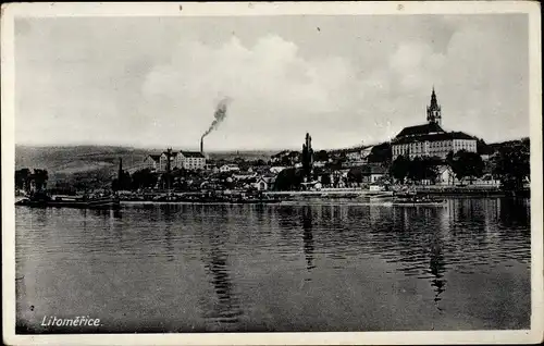 Ak Litoměřice Leitmeritz Region Aussig, Gesamtansicht