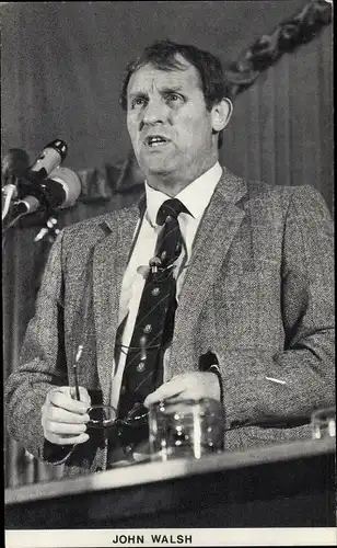 Ak Coalville Leicestershire England, John Walsh, Wahl des NUM-Präsidenten 1988