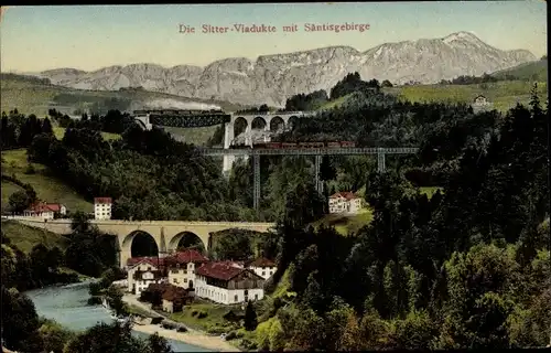 Ak Kanton St. Gallen, Sitterviadukte, Säntisgebirge