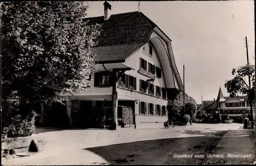 Ak Münsingen Kt. Bern Schweiz, Gasthof zum Ochsen