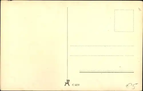 Ak Schauspieler Paul Klinger, Portrait im Profil, Autogramm