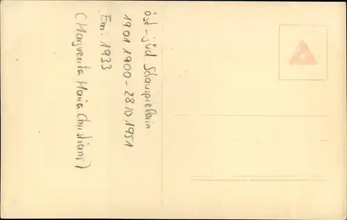 Ak Schauspielerin Mady Christians, Portrait, Autogramm