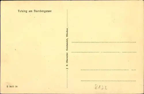 Studentika Ak Tutzing am Starnberger See Oberbayern, Sportheim des Corps Makaria