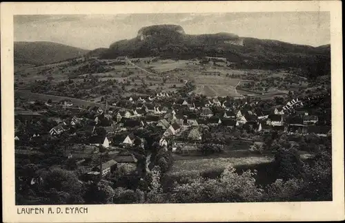 Ak Laufen an der Eyach Albstadt im Zollernalbkreis, Panorama, Kirche